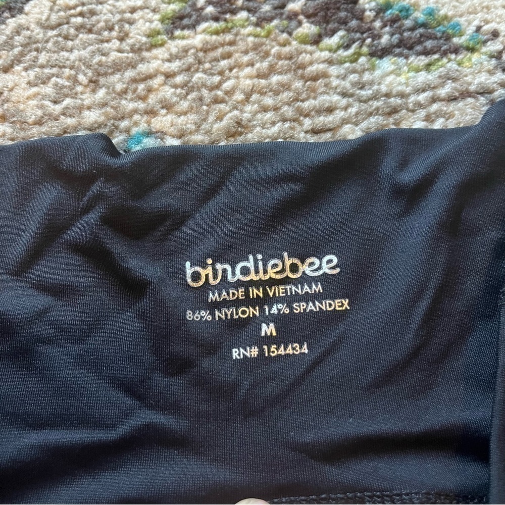 Black Birdiebee mini athletic spandex shorts - Picture 5 of 5
